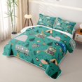 thumbnail image 3 of Erosebridal Cartoon Camper RV Quilt Full For Travel Trailers,Happy Camping Outdoor Adventure Full Bedspread Sets,3pcs, 3 of 7