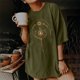 thumbnail image 2 of Blusa de manga corta con diseño de calavera y esqueleto de manga caída vintage para mujer Pompotops hfajkhk128042, 2 of 9