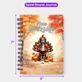 thumbnail image 5 of Happy Thanksgiving Whippet Turkey Costume Pumpkins Autumn Leaves Spiral Bound Journal Dog Lover 5x7in Spiral Notebook - 13014, 5 of 5