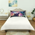 thumbnail image 6 of Wolf Satin Pillowcase for Hair and Skin Silk Pillowcase Soft Breathable Sleeping Pillow Covers Smooth Cooling Pillowcase with Envelope Closure Size Standard 20x40 in Home Decor Gifts, 6 of 7