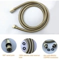 thumbnail image 4 of Manguera de Ducha ACTIVE 59 Pulgadas Conector de Latón Anti-Twist Giratorio de 360 Grados Negro Mate, 4 of 5