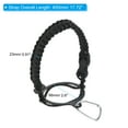 thumbnail image 2 of Uxcell Water Bottle Holder, 2 Pack Paracord Handle Strap Carrier White, Black, 2 of 5