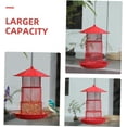 thumbnail image 5 of Bird Feeder, Metal Hanging Bird Feederr Lantern Shape Decorative Birdfeeder for Outdoor Gardening Yard Pathway Decoration, 5 of 10