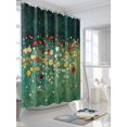thumbnail image 3 of Shower Curtains Spring Pastoral Bath Curtain Red Yellow Flowers Waterproof Bathroom Shower Curtain Set with Hooks Decoration 36 x 72 Inches, 3 of 7