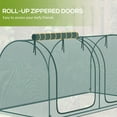 thumbnail image 4 of Outsunny 8 x 4ft Crop Cage with Two Zippered Doors and Storage Bag, Green, 4 of 10