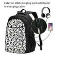 thumbnail image 2 of Balery Cute Panda Mochila con carga USB para hombre y mujer - Mochila impermeable y antirrobo para laptop con puerto USB para viajes, trabajo, 2 of 7