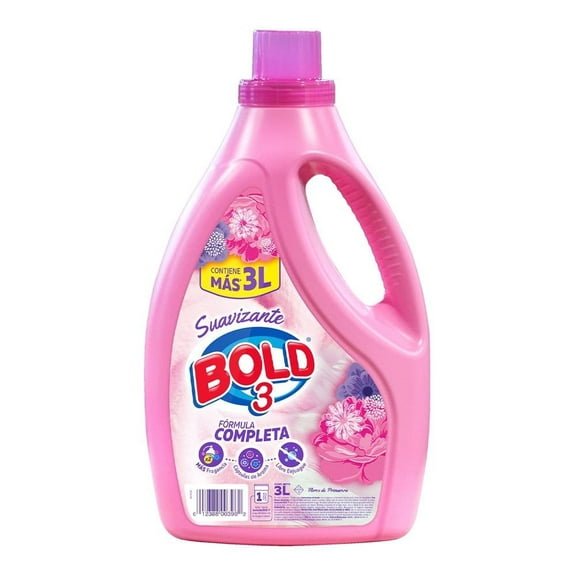 Suavizante de telas Bold 3 flores de primavera de 3 l