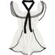 thumbnail image 1 of bar III Womens Bow Romper Mono, Blanco, X-Small, 1 of 2