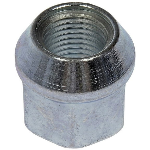 Tuerca de la rueda, cromo, base saliente 1/2 in-20, hexagonal 3/4 in, longitud 0