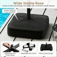 thumbnail image 2 of Gymax 15FT Outdoor Double-Sided Twin Patio Umbrella Sun Shade Crank Market Base Black, 2 of 8