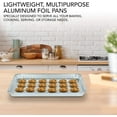 Stock Your Home Large Throw Away Nonstick Aluminum Cookie Sheet Baking