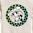 thumbnail image 3 of Disney - Mickey Skateboarding Checkered Circle - Toddler And Youth Crewneck Fleece Sweatshirt, 3 of 5