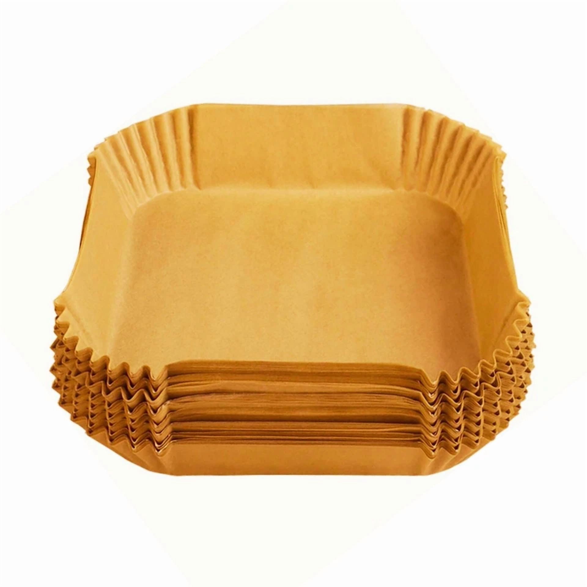 6.5" Square Air Fryer Liner (100Sheets)
