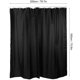thumbnail image 4 of Textil para el hogar Cortina de baño impermeable Cortina de baño con ganchos Negro 200x180cm, 4 of 5