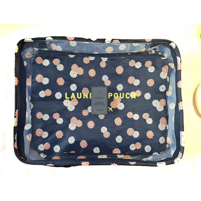 Bolsa de almacenamiento y acabado de equipaje Bolsa de viaje de 6 piezas Bolsa de almacenamiento de 6 piezas de tela Oxford Bolsa de almacenamiento de ropa interior