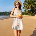 thumbnail image 3 of Daiia Animals Riding Across The Sky1 Print Women's Dresses 2025 Trendy Short sleeve Dresses Casual Baggy Flowy Maxi Sun Dresses, 3 of 7