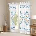 thumbnail image 3 of Homewish Ribbon Duck Child Black Out Curtains, Kawaii Cartoon Goose Curtains Pack of 2 (42x63 Each), Fairy Tale Princess Bowknot Bedroom Curtains, Black Out Curtains Decor, 3 of 6