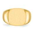 thumbnail image 4 of Solid 14k Yellow Gold Men's Engravable Signet Ring (15.2mm) - Size 12, 4 of 5