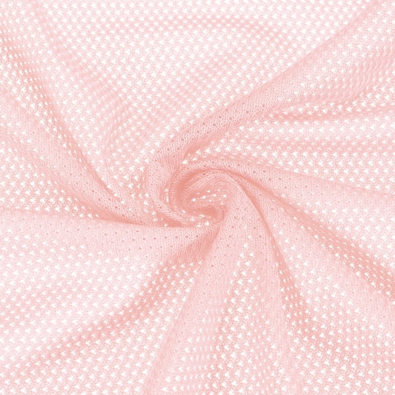 Uxcell 62 Inch Wide Mesh Fabric for Sewing Backpack Pocket and Straps, Netting Clothes, Soft Pink 1 Yard