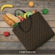 thumbnail image 5 of Easygdp Brown Moroccan Trellis Bolsa Tote para Mujer, Bolso de Hombro para Trabajo, Playa, Viajes, Compras y Supermercado, 5 of 7