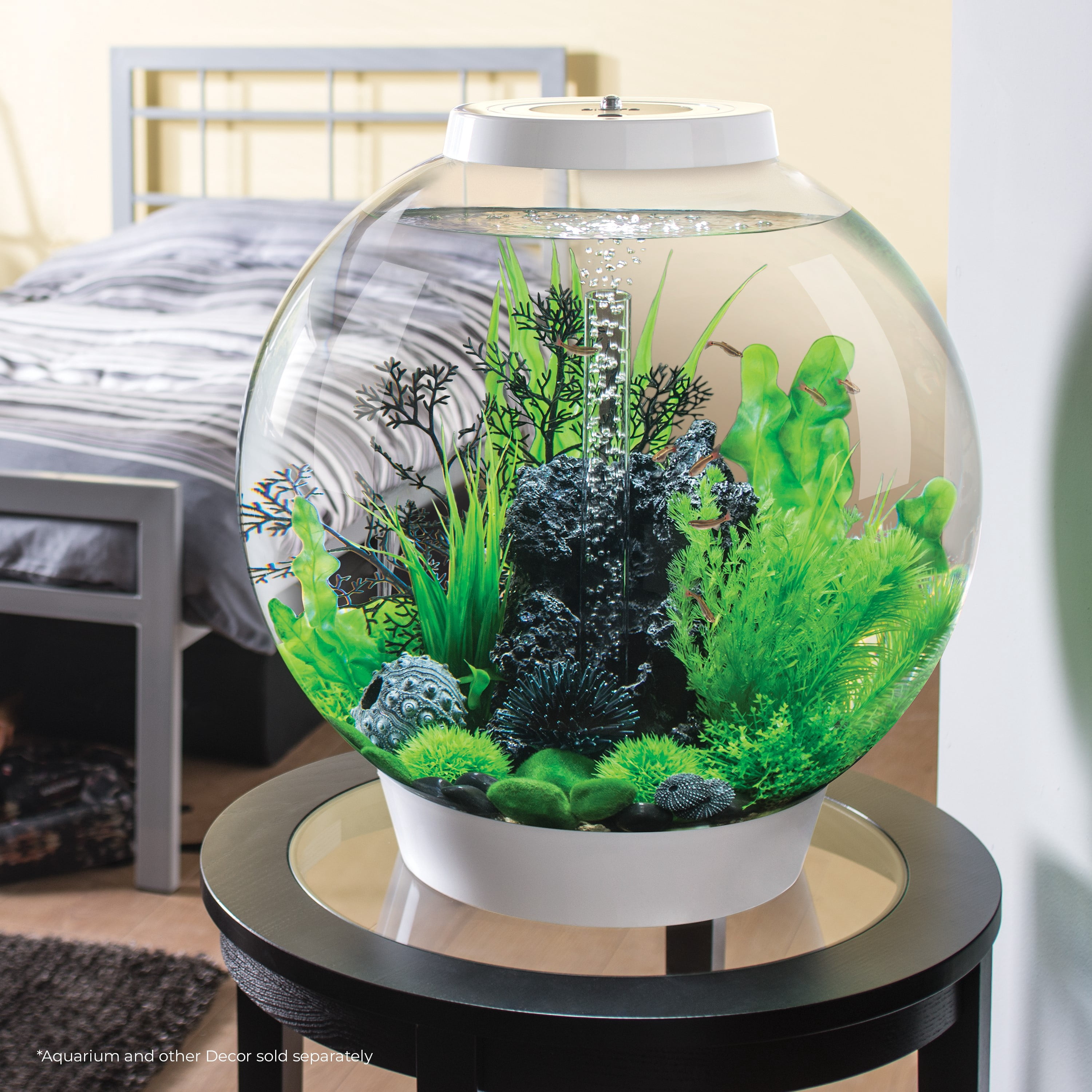 biOrb Black Mineral Stone Sculpture - Aquarium Decor