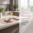 thumbnail image 6 of Unique Bargains 6 Pack Silicone Placemats for Kitchen Dining Table Decor Pink 21"x11", 6 of 7