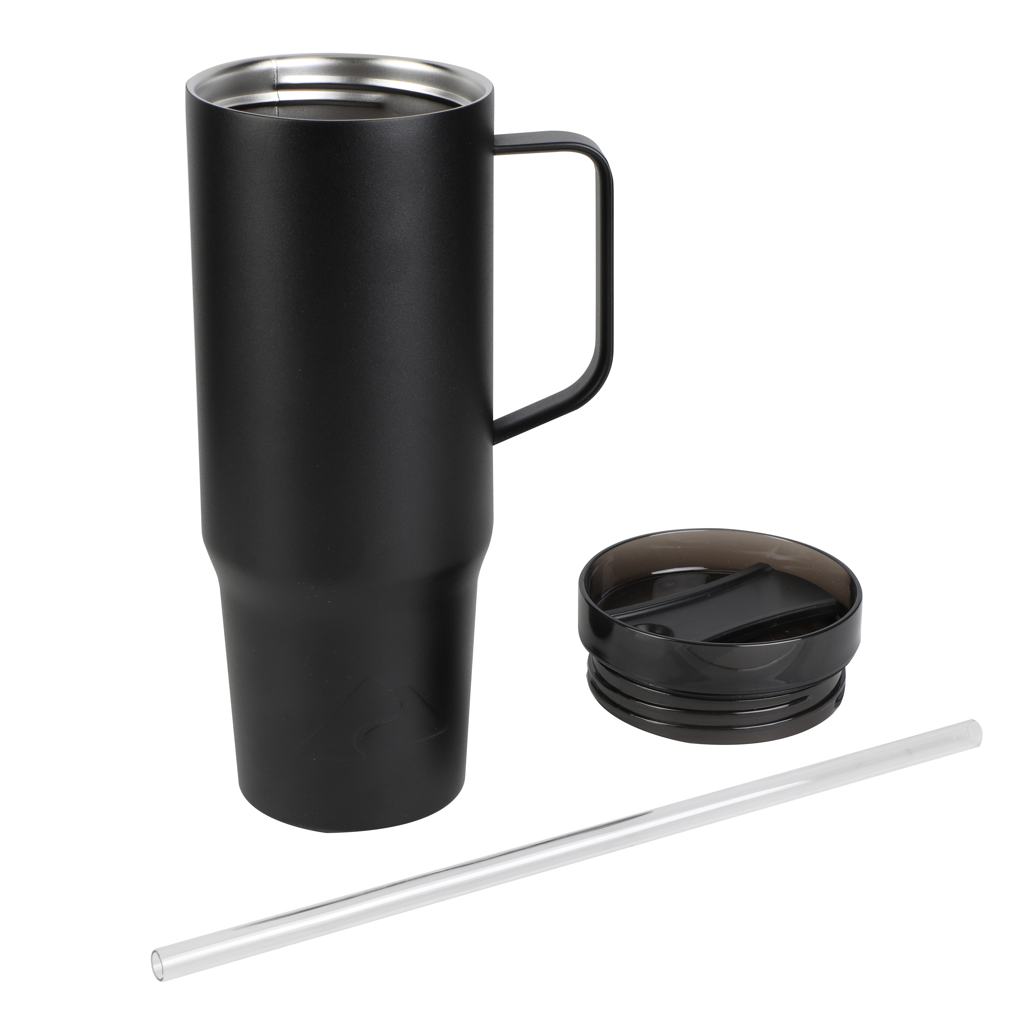 Termo de acero inoxidable aislado de 30 oz con asa, caja de regalo, negro 4