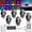 6PCS With Remote Control, variant on TPKJAM 6/8x Wireless RGB LED Car Lights w/Remote, USB Rechargeable for Truck Motorcycle Drone Bike