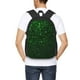 thumbnail image 4 of Balery Green Sparkling Mochila para hombre y mujer - Tela Oxford 600D resistente - Gran capacidad, resistente al agua, ideal para la escuela, viajes y senderismo, 4 of 6