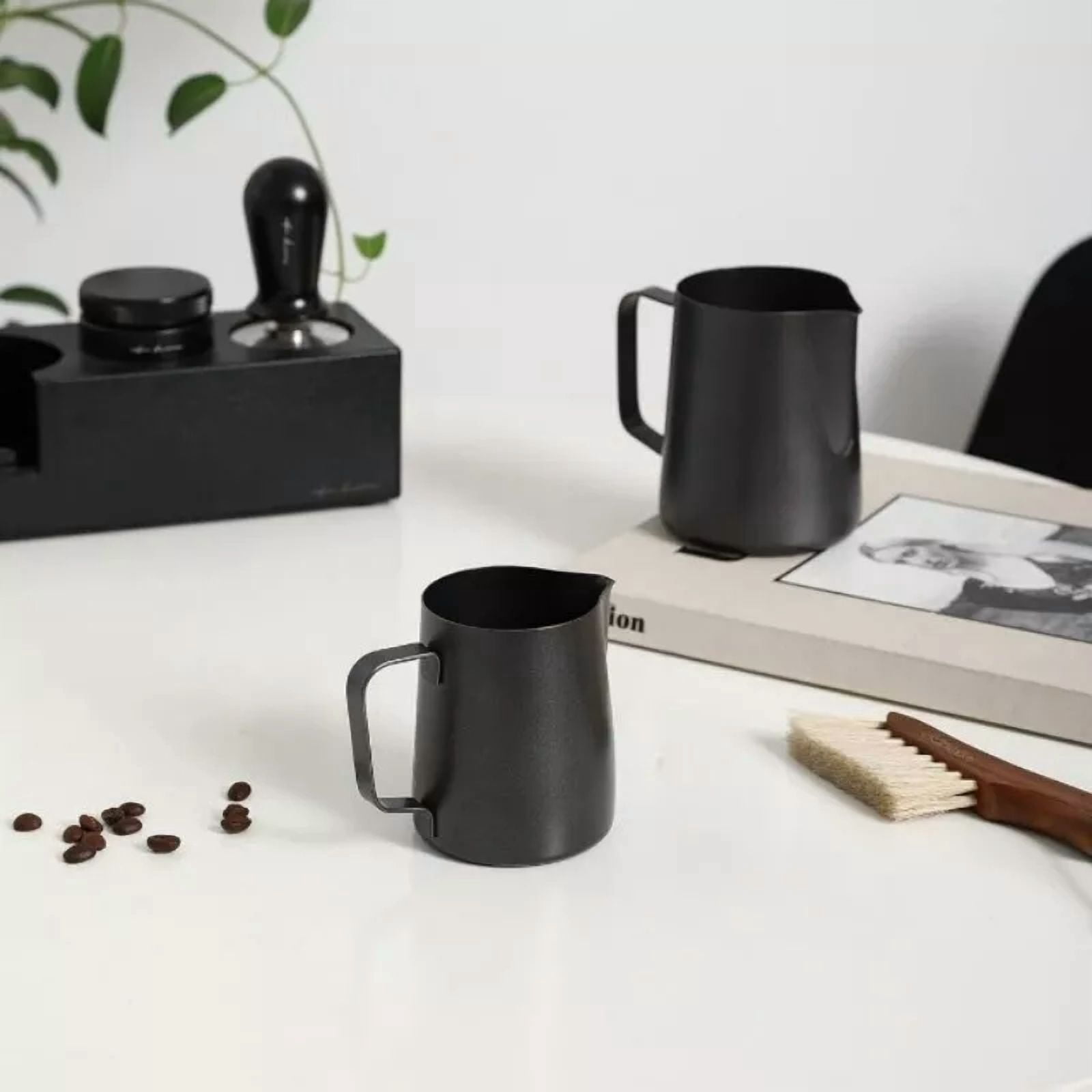 12Oz Stainless Steel Milk Frothing Pitcher Cup Coffee Latte Craft Mug Us Stock
