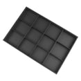 thumbnail image 3 of Unique Bargains Jewelry Organizer Trays with Removable Dividers for Drawers Storage Black-12 Grid Tray, 3 of 7
