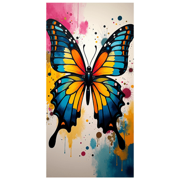 LUUFILx Vibrant Colorful Butterfly Themed Backdrop Banner Party Decorations Background Photography Props