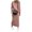 Pink, variant on Chouyatou Women's Turtleneck 2 Piece Outfits Ribbed Knit Sweater Midi Pencil Skirt Set