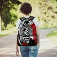 thumbnail image 6 of Lightweight Backpack Zebra School Bag Travel Laptop Daypack for Men Women Casual Rucksack, 6 of 6