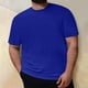 thumbnail image 2 of Plus Size Mens Casual Round Neck Solid Color Short Sleeve T-Shirt Blouse Tops6XL, 2 of 5
