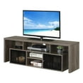 thumbnail image 3 of Convenience Concepts Lexington TV Stand with Storage Cabinets and Shelves, Maximum Screen Size 65", Weathered Gray & Black, 3 of 6