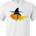 thumbnail image 4 of Inktastic Funny Goldfish with Shark Fin T-Shirt, 4 of 5