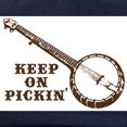 thumbnail image 2 of CafePress - Banjo Keep On Pickin' Cap - Adjustable 100% Brushed Unisex Casual Cotton Baseball Cap, Beige, 1, 2 of 2