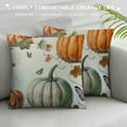 thumbnail image 3 of Qinduosi Pumpkins Pillowcase,Watercolor Pumpkins Halloween Thanksgiving Autumn Vegetable Throw Pillow Cover Square Cushion Case for Boy Girl Woman Decorative White, 3 of 5