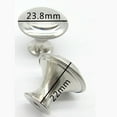 thumbnail image 2 of UPGRATOR Bouton Rond pour Armoire et Tiroir 25 Pcs Acier Inoxydable 1.9X0.9In, 2 of 7