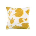 thumbnail image 1 of Funda de almohada Macarena 18x18 pulgadas Decoración de cafetería Material de felpa corto amarillo, 1 of 8