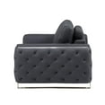 thumbnail image 5 of Titan Furnishings Modern Genuine Italian Leather Upholstered Loveseat, 5 of 6