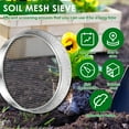 thumbnail image 4 of NUAHRHY Soil Sieve Set, Soil Sifter with Gloves, Stainless Steel Compost Sifter with 3,6,9mm Filter Mesh, Hand Held Garden Dirt Sifter with Sifting Screen, Mesh Sifter for Worm Leaves Rock, 4 of 13