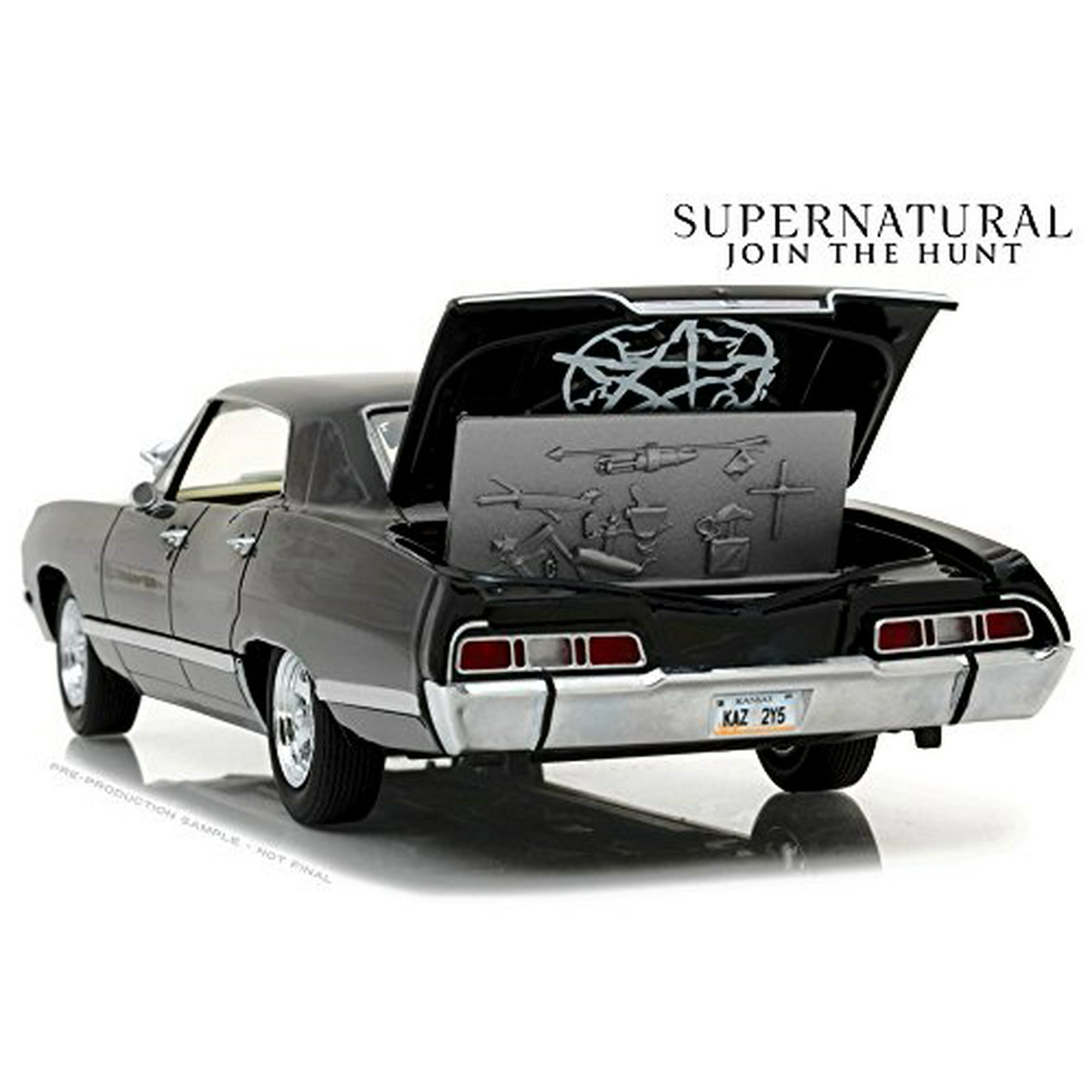 Greenlight 1967 Chevrolet Impala Sports Sedan Black Supernatural TV Series 1 24 Diecast Model Car Walmart