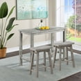 thumbnail image 3 of Boraam Sonoma 24in. Backless Saddle Wood Counter Stool, Storm Gray Wire-Brush Finish, 3 of 6