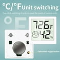thumbnail image 2 of Indoor Mini Digital Hygrometer, LCD Electronic, Temperature Humidity Monitor, Baby Room Warehouse, -50~70°C Temp Range, 10%~99% RH Humidity Range, CR2032 Battery, Compact Size, 2 of 8