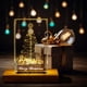 thumbnail image 4 of Luz de Noche de Escritorio Xihbxyly con Árbol de Navidad Brillante Base de Madera Enchufable, 4 of 6