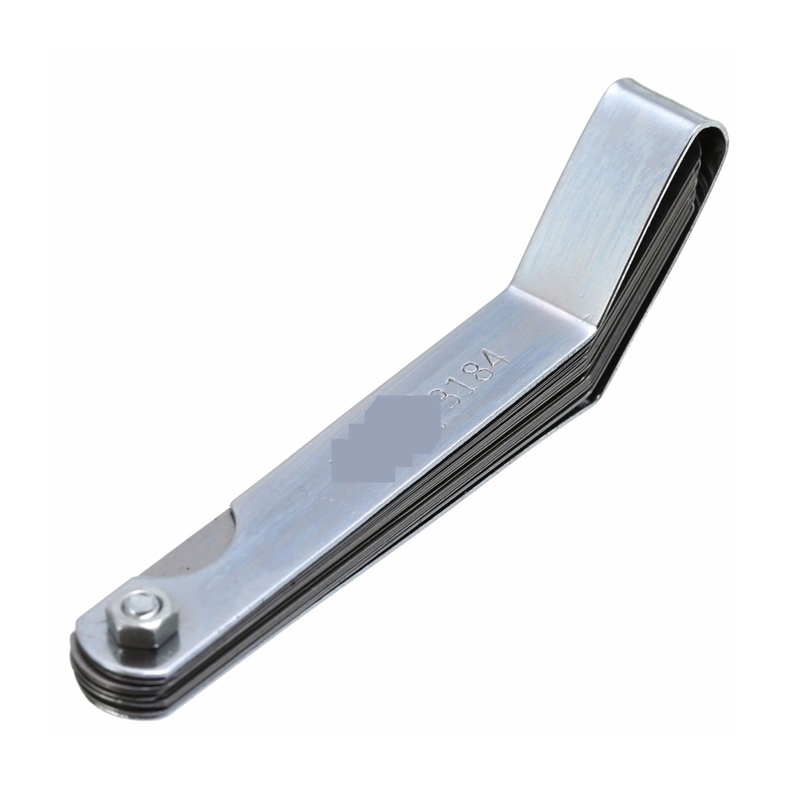 1pcs 16 Blade 0.127-0.508 Mm Stainless Steel High Strength Metric 0.127mm To 0.508mm Valve Offset Feeler Gauge Measure Tool ,Easy to Use