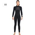 thumbnail image 2 of Eigraketly Traje de buceo de 3mm, Material de nailon, buena elasticidad, traje de baño de una pieza de estilo de manga larga, traje de neopreno con ribete Deportes acuáticos Mujer Negro XS Eigraketly OD020682-07, 2 of 6