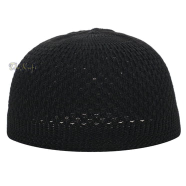 White Open-Weave Nylon Stretchy Kufi Hat Skull Cap Beanie CN17YCXXWCT
